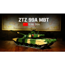 Czołg zdalnie sterowany ASG/dźwięk/dym 1:16 Chinese ZTZ 99A MBT RTR 2.4Ghz - Heng Long 3899A-1U